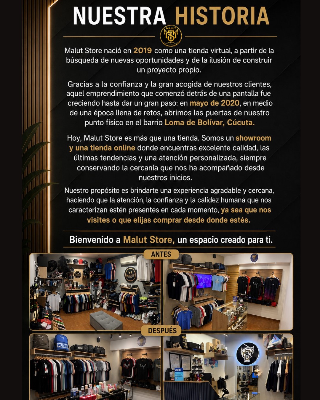 Nuestra historia - Malut Store